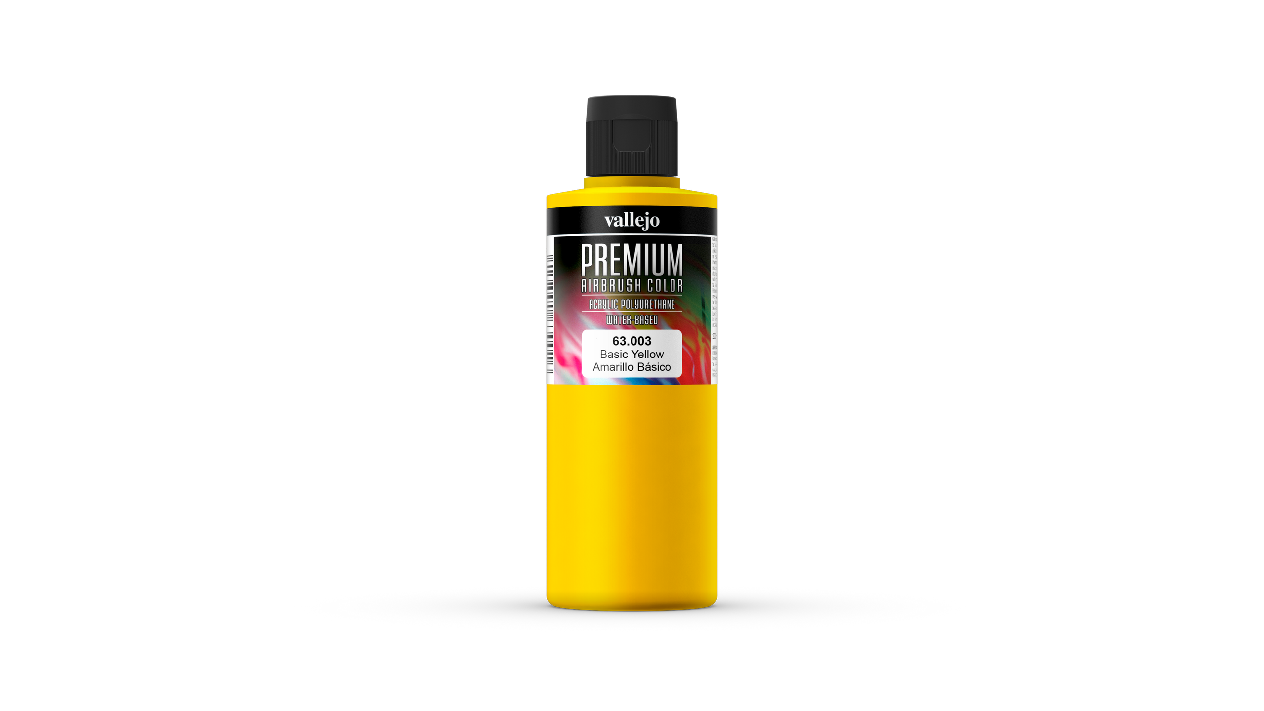 Premium Color Opaque Vallejo 63003 Basic Yellow 200ml Airbrush Acrylfarbe