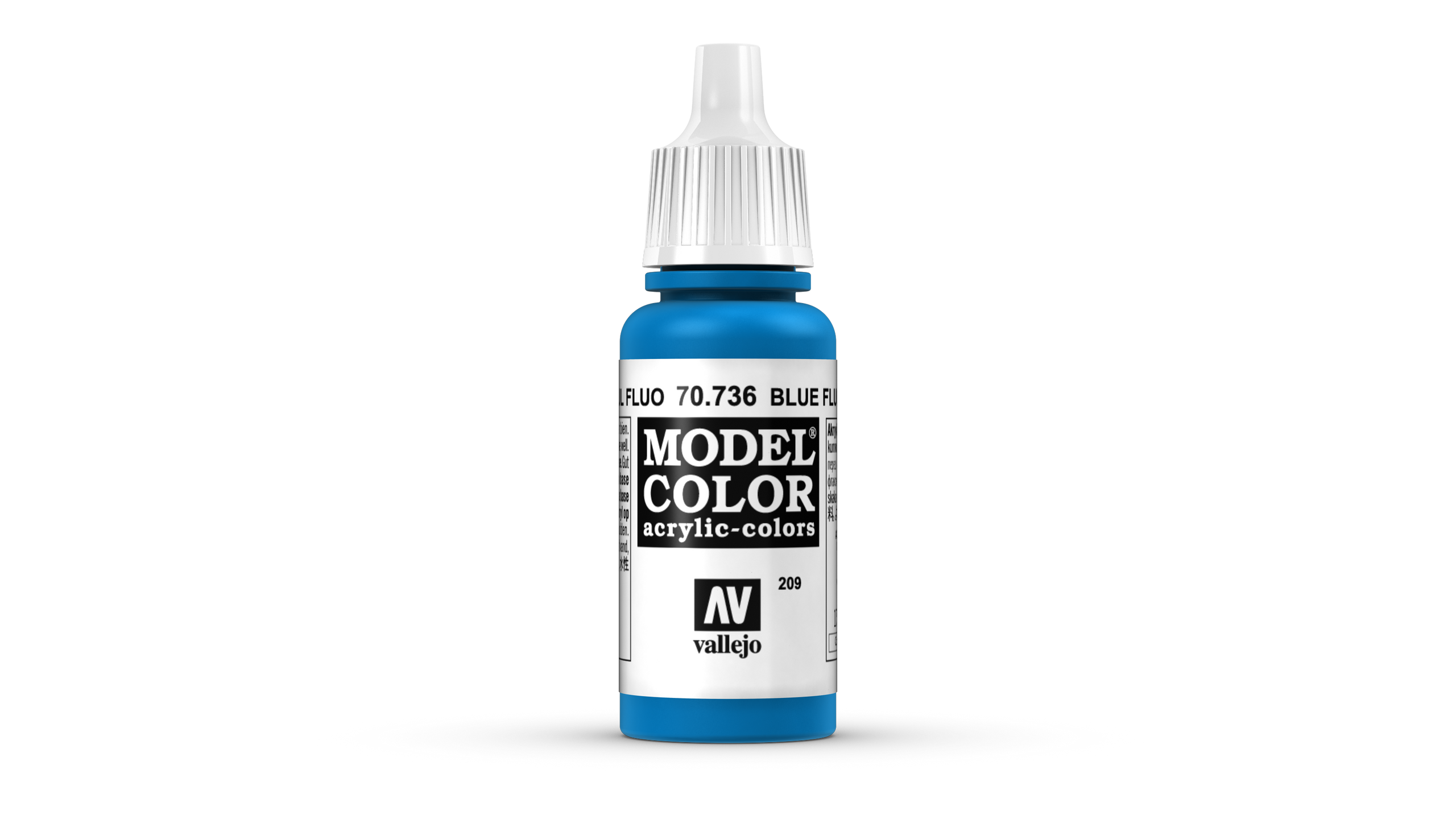 Vallejo Model Color Acrylfarbe 'Andrea Blue' – 17 Ml, Wasserbasiert, Hochpigmentiert