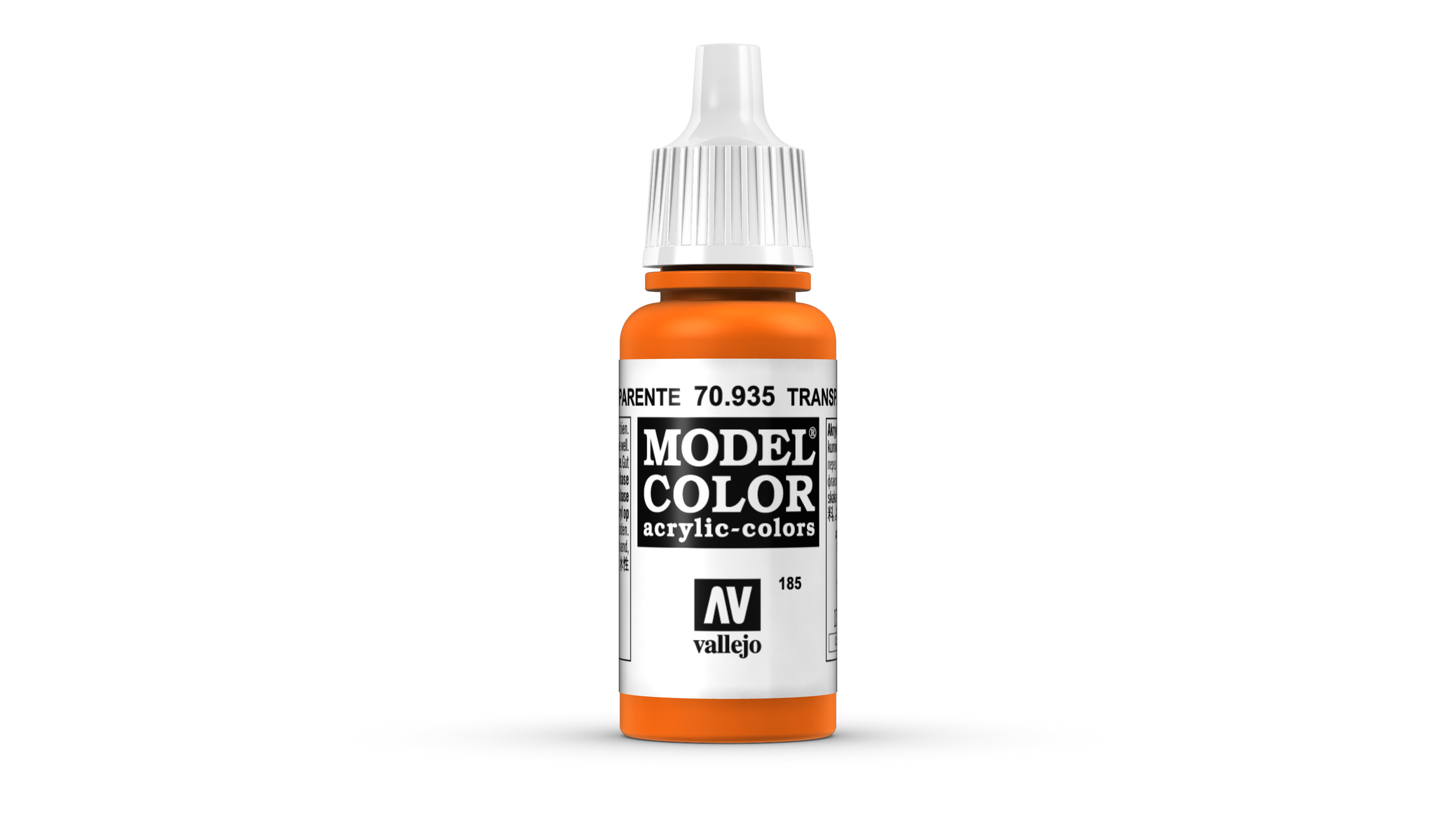 Model Color Vallejo 70935 Transparent Orange 17ml Airbrush Farbe