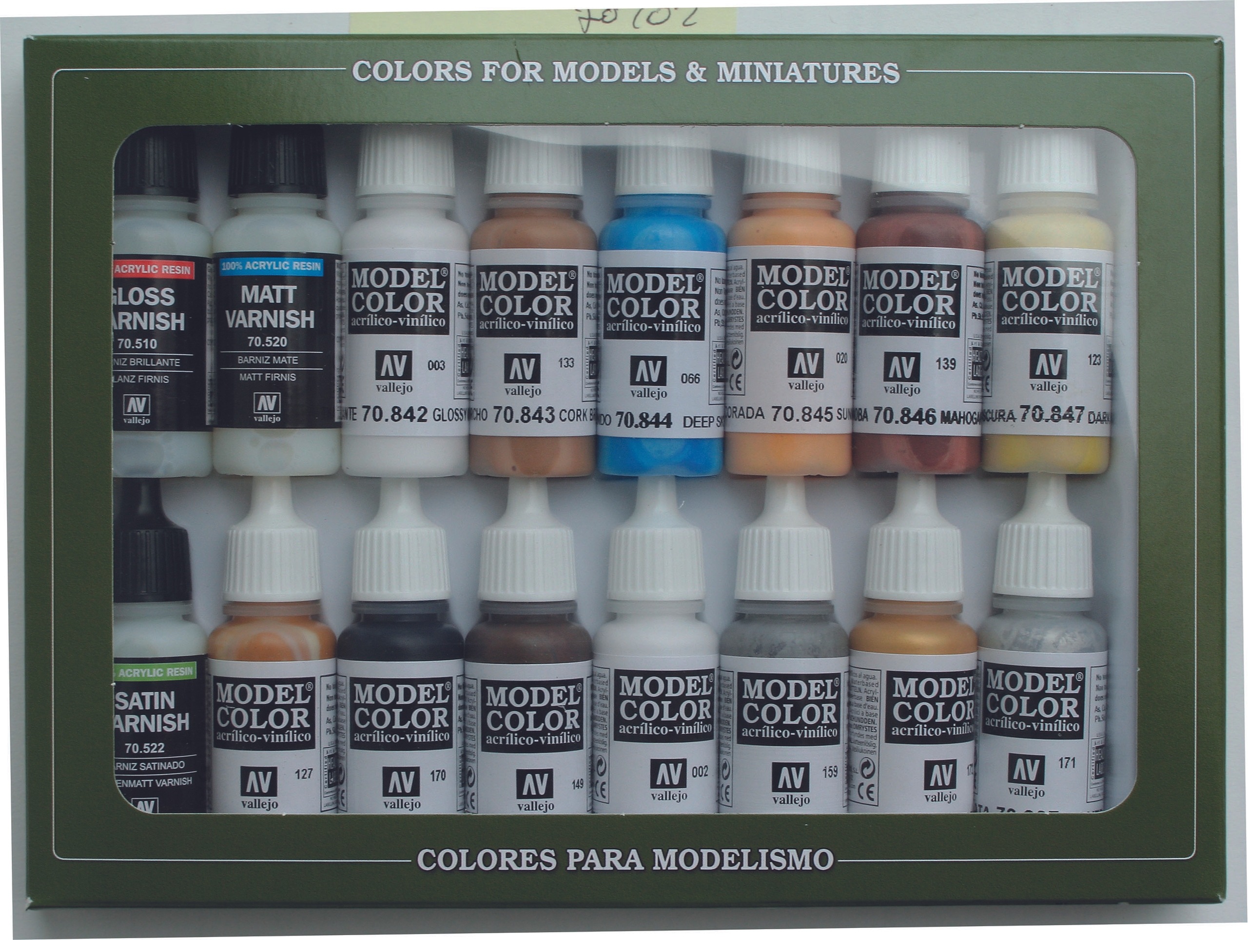 Model Color Vallejo 70102 Folkstone Special 16x 17 ml Airbrush Farbe