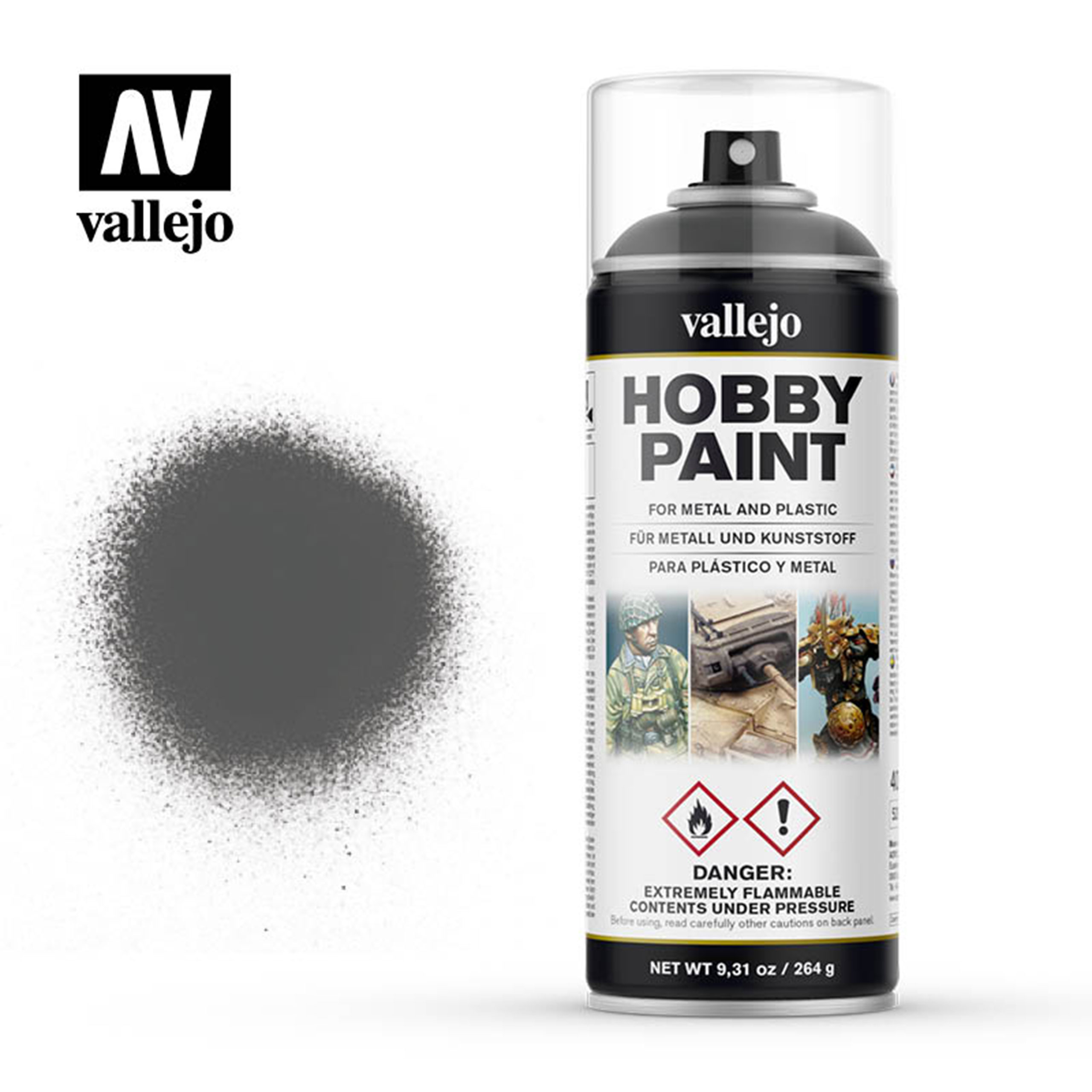 Vallejo Hobby Paint UK Bronze Green Bronzegrün 400ml Sprühdose