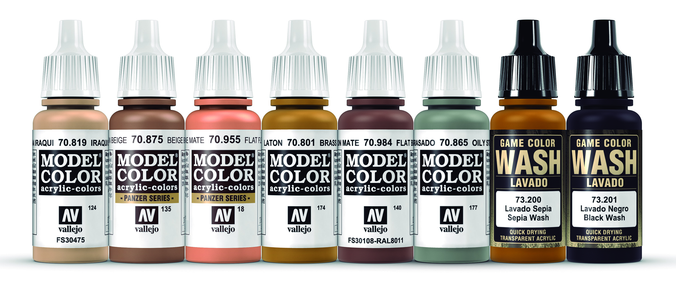 Vallejo Model Color Set 70201 Utility Paint Set Airbrush Farben